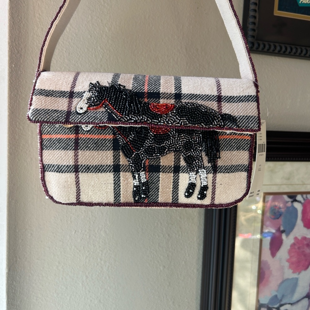 Anthroplogie Rare Beaded Horse Embroidered Women's Bag - Sold out online!